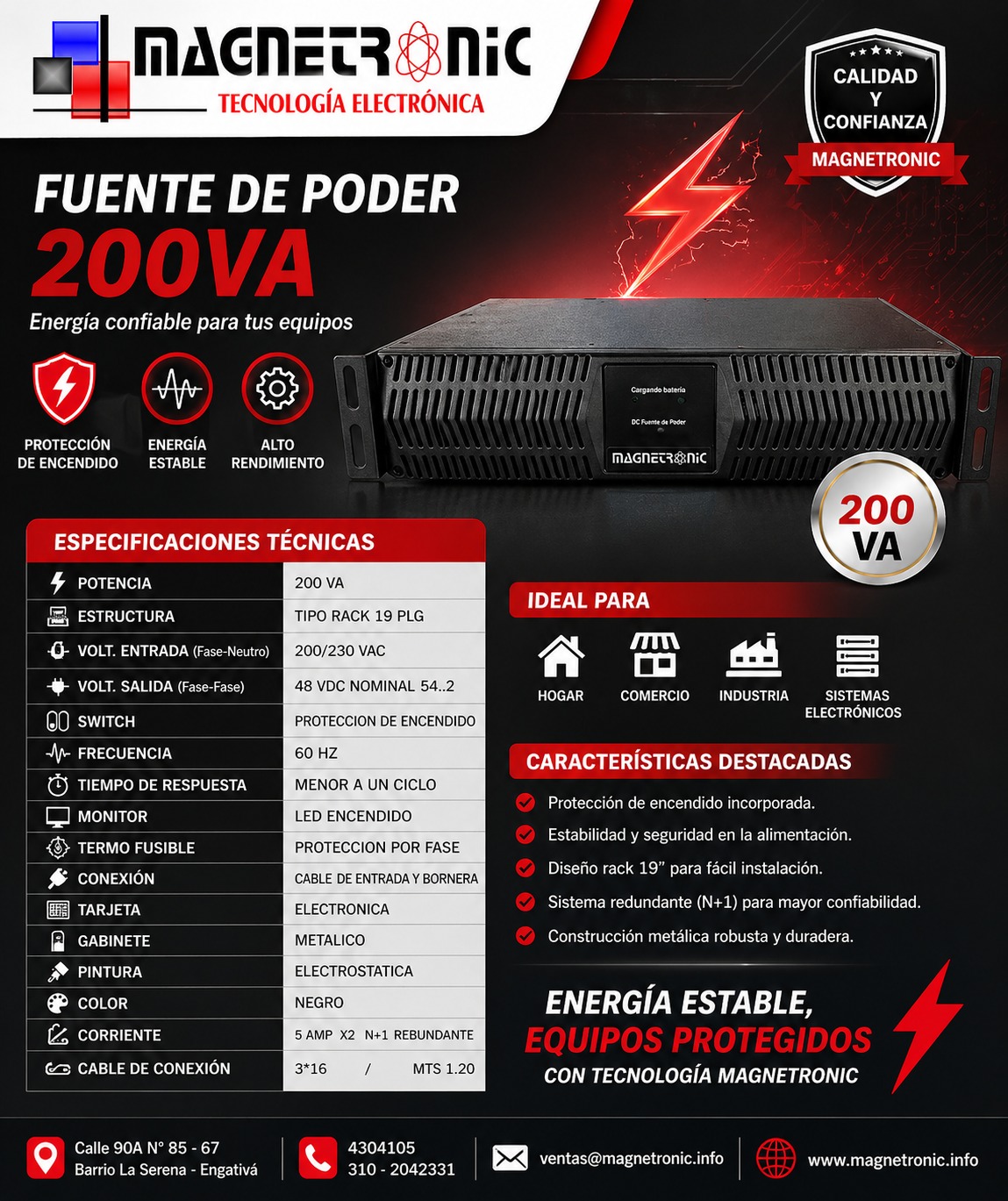 Cargador de batería Magnetronic