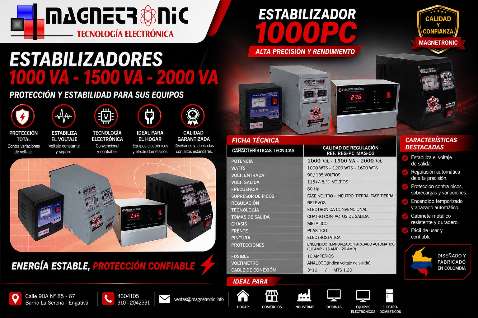Estabilizadores de Voltaje Magnetronic