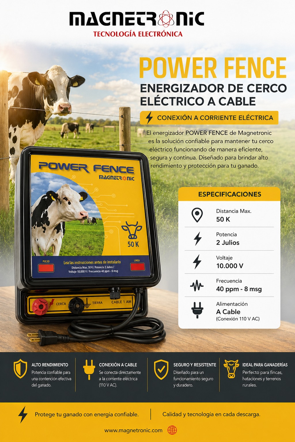 Producto Magnetronic para ganadería